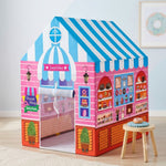 Kiddlix Sweet Cakes Bakery Shop Kids Play Tent House, Foldable Indoor Playhouse with Premium Polyester Fabric & Fiberglass Frame, Portable Pretend Play Tent for Boys & Girls (3–10 Years)