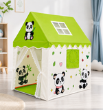 Kiddlix Kids Play Tent House. Panda Theme Indoor & Outdoor Fpldable Playhouse for Boys & Girls Age 3-10 Years.