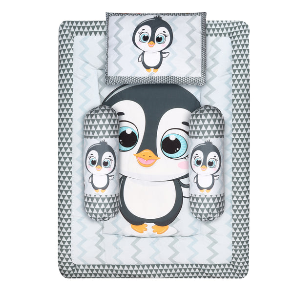 Toynix Baby Sleeping Soft Cotton Godadi with Pillow & 2 Bolsters, Soft Cotton Newborn Bedding Mattress for (0–12 Months) Baby