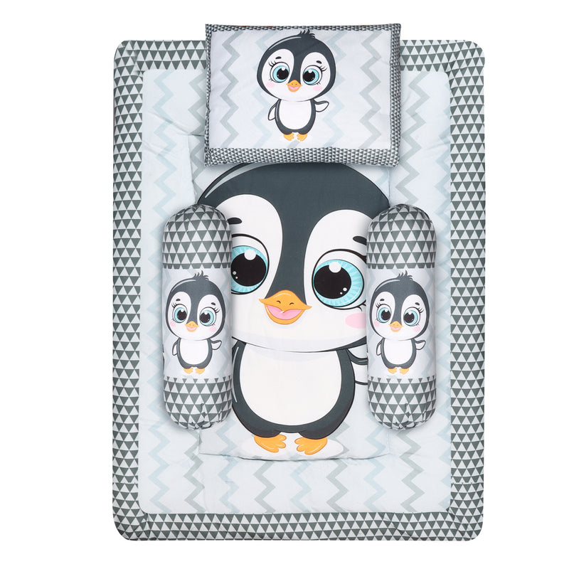 Toynix Baby Sleeping Soft Cotton Godadi with Pillow & 2 Bolsters, Soft Cotton Newborn Bedding Mattress for (0–12 Months) Baby