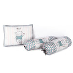 Toynix Baby Sleeping Soft Cotton Godadi with Pillow & 2 Bolsters. Soft Cotton Newborn Bedding Mattress for (0–12 Months) baby