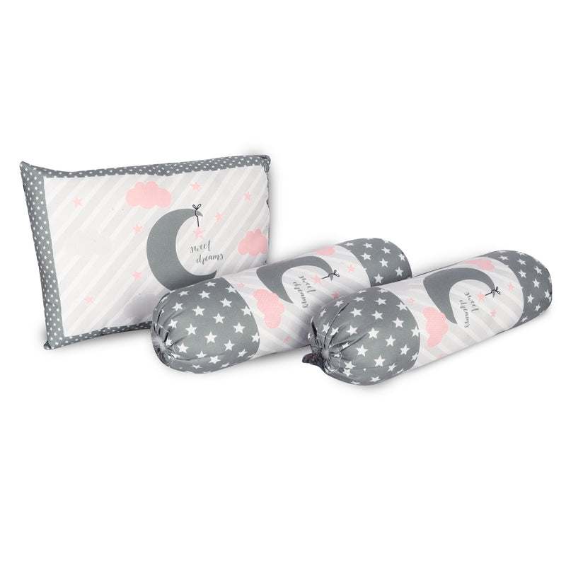 Toynix Baby Sleeping Soft Cotton Godadi with Pillow & 2 Bolsters, Soft Cotton Newborn Bedding Mattress for (0–12 Months) Baby