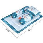 Toynix Baby Sleeping Soft Cotton Godadi with Pillow & 2 Bolsters, Soft Cotton Newborn Bedding Mattress for (0–12 Months) Baby