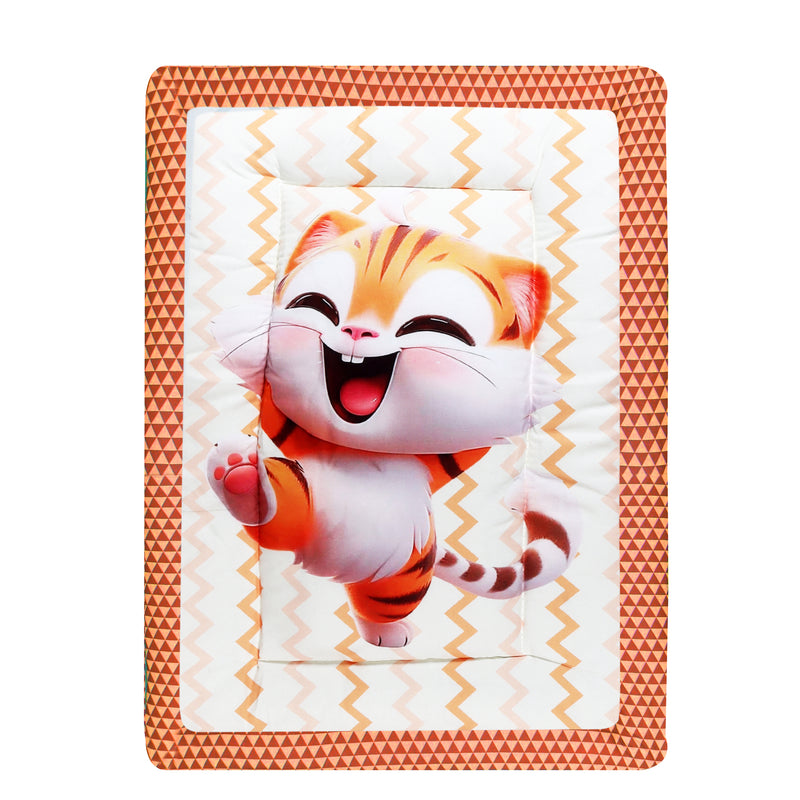 Toynix Baby Sleeping Soft Cotton Godadi with Pillow & 2 Bolsters, Soft Cotton Newborn Bedding Mattress for (0–12 Months) Baby