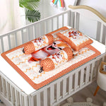 Toynix Baby Sleeping Soft Cotton Godadi with Pillow & 2 Bolsters, Soft Cotton Newborn Bedding Mattress for (0–12 Months) Baby