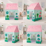 Kiddlix Alien Theme Kids Play Tent House with Mesh Door, Foldable Indoor Playhouse, Polyester Fabric Tent for Boys & Girls (3–10 Years)