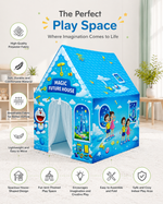 Kiddlix Magic Future House Extra Large Kids Play Tent House for 2 Children, Foldable Indoor Playhouse with Premium Polyester Fabric & Fiberglass Frame (3–10 Years)