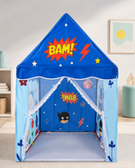 Kiddlix Kids Play Tent House. Superhero Theme Indoor & Outdoor Playhouse for Boys & Girls Age 3-8 Years. Foldable & Portable Play Tent