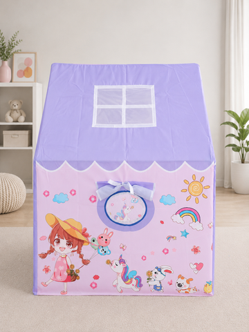 Kiddlix Kids Play Tent House. Playhouse for Boys & Girls Age 3-8 Years. Unicorn Wonderland Indoor & Outdoor Foldable Portable Play Tent