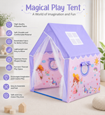 Kiddlix Kids Play Tent House. Playhouse for Boys & Girls Age 3-8 Years. Unicorn Wonderland Indoor & Outdoor Foldable Portable Play Tent