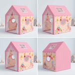 Kiddlix Kids Play Tent House. Unicorn Princess Castle Theme Indoor & Outdoor Playhouse for Boys & Girls Age 3-10 Years. Foldable & Portable Play Tent