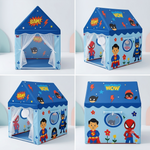 Kiddlix Kids Play Tent House. Superhero Theme Indoor & Outdoor Playhouse for Boys & Girls Age 3-8 Years. Foldable & Portable Play Tent