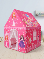 Kiddlix Princess Castle Extra Large Kids Play Tent House for 2 Children, Foldable Indoor Playhouse with Premium Polyester Fabric & Fiberglass Frame (3–10 Years)
