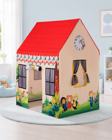 Kiddlix Kids Play Tent House Happy Home Cottage Indoor & Outdoor Playhouse for Boys & Girls Age 3-10 Years